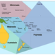 Oceania, including Melanesia, Australasia, Polynesia, and Micronesia.